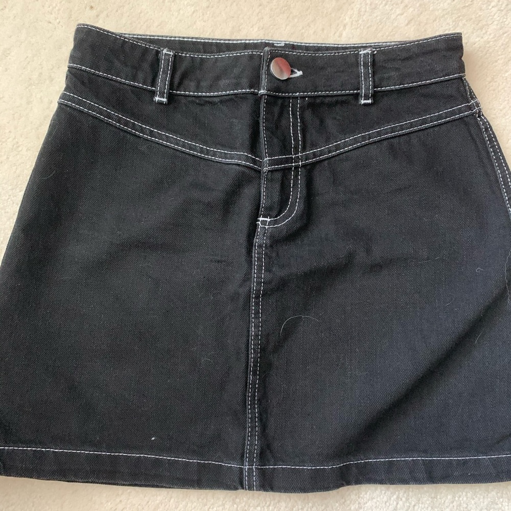 ASOS contrast stitch skirt